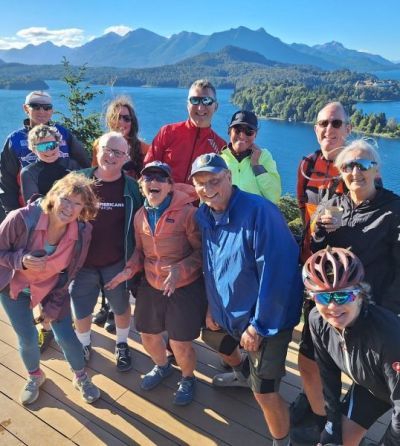 Warren Gorlick Cycling on the  tour with redspokes